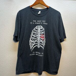 Anatomical Shirt “Best Way to a Women’s Heart Is Btwn The Fifth and Sixth Ribs”